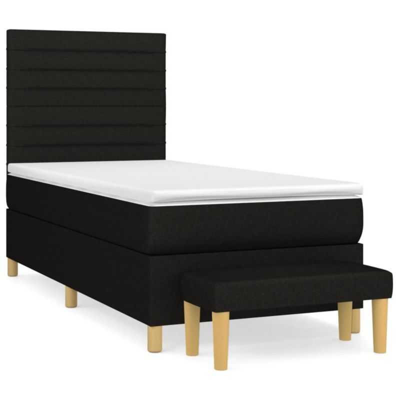 Łóżko kontynentalne WaszeMeble 80x200 cm czarne WM-3137191 1 szt.