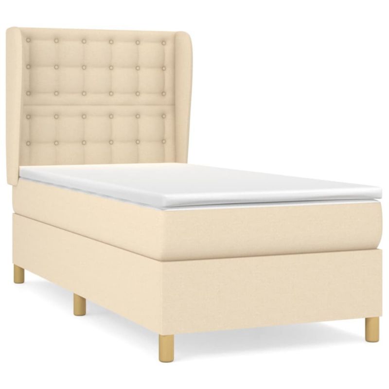 Łóżko kontynentalne WaszeMeble 80x200 cm kremowe WM-3128802 1 szt.
