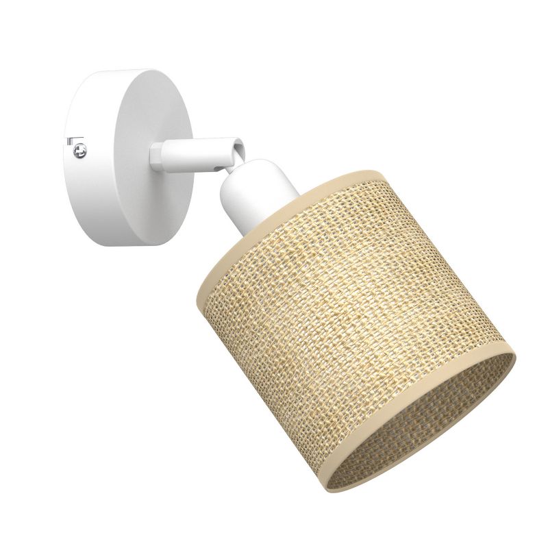 Spot oprawa sufitowa Luminex Jute Spot kremowo-biały mat 1 x E27 x 15W IP20 wym: 20 x 10 x 12 cm - 1 szt.