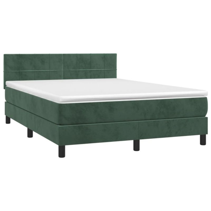 Łóżko kontynentalne WaszeMeble 140x190 cm zielony WM-3134402 1 szt.