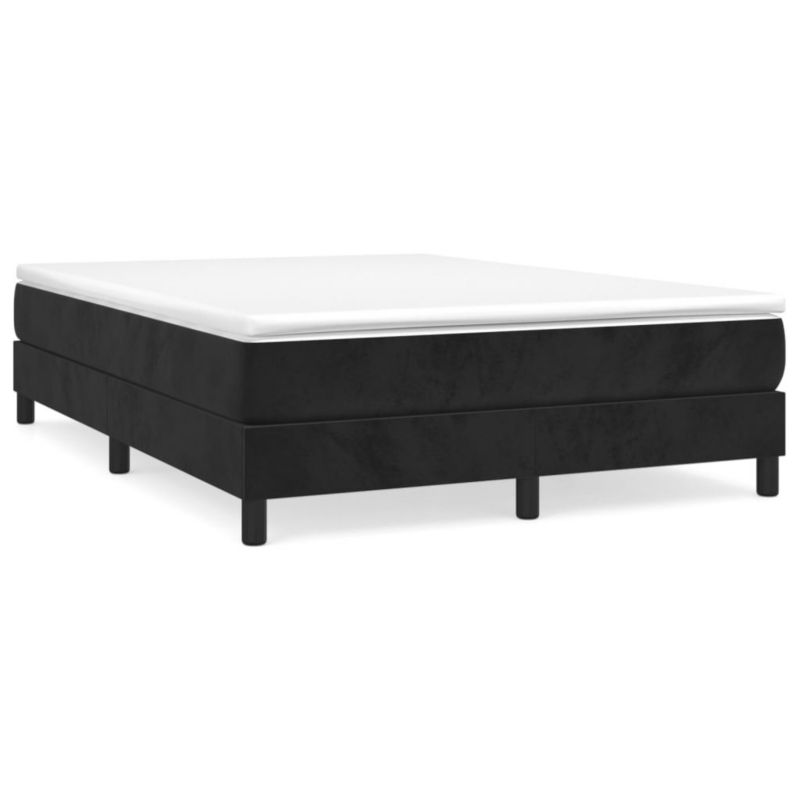 Łóżko kontynentalne WaszeMeble 140x190 cm czarne WM-3144329 1 szt.