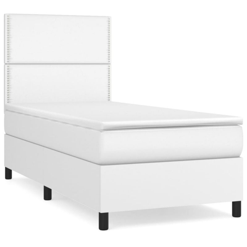 Łóżko kontynentalne WaszeMeble 100x200 cm białe WM-3142768 1 szt.