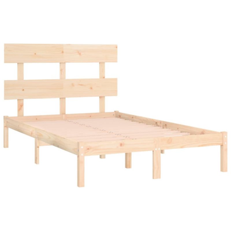 Łóżko drewniane WaszeMeble 120x190 cm brązowe WM-3104643 1 szt.