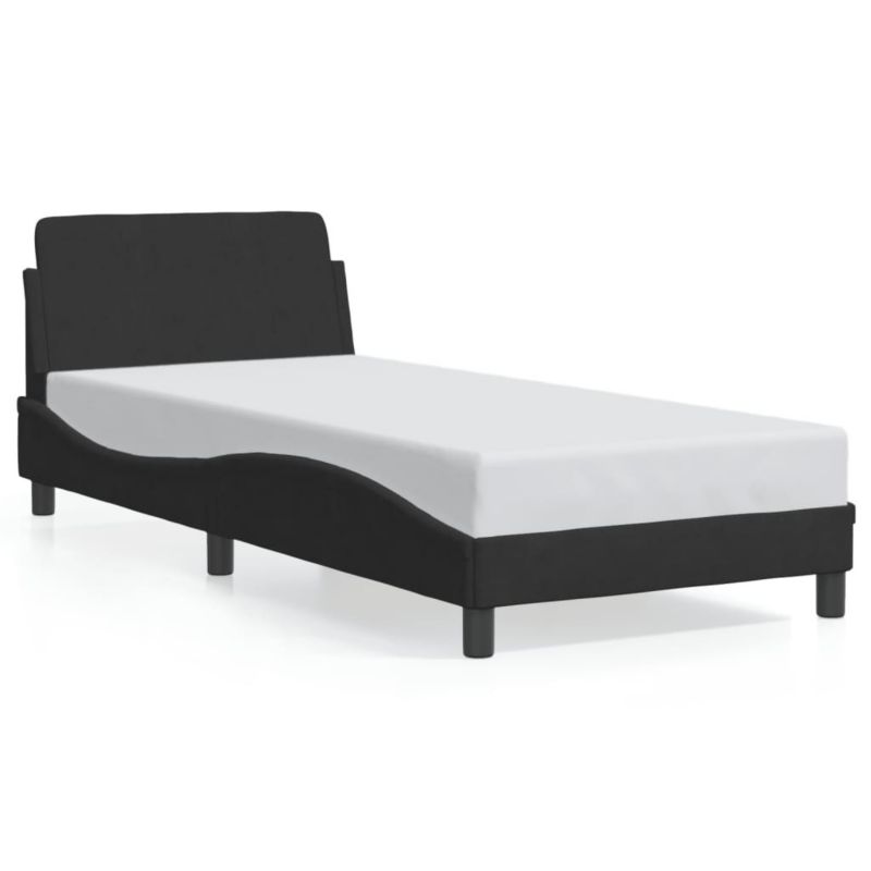 Łóżko tapicerowane WaszeMeble 90x190 cm czarna WM-373094 1 szt.