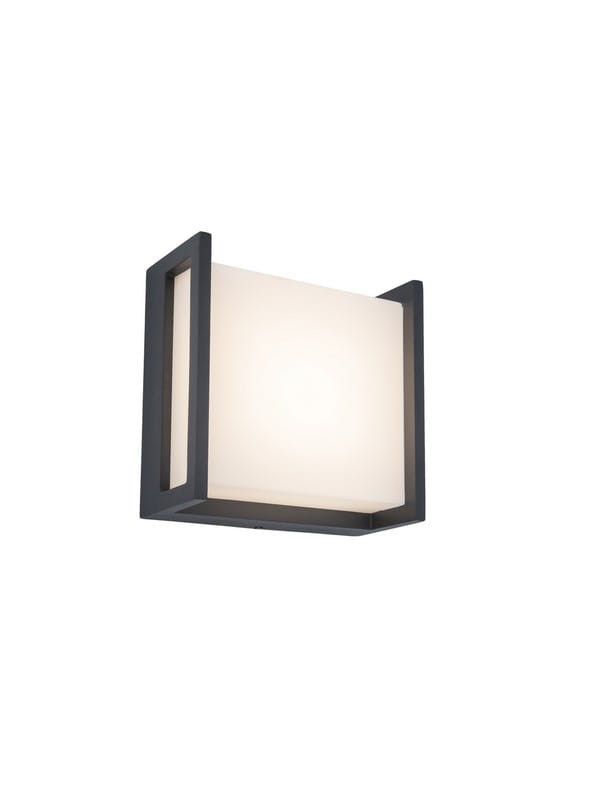 Kinkiet ścienny zewnętrzny Lutec Qubo antracyt LED 8W 3000K 650lm IP54 wym: 14 x 7,2 x 14 cm aluminium - 1 szt.