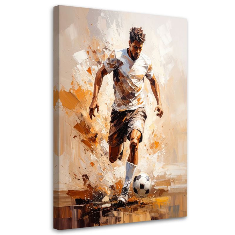 Obraz nowoczesny do pokoju młodzieżowego Feeby Piłkarz 60x90cm 1szt
