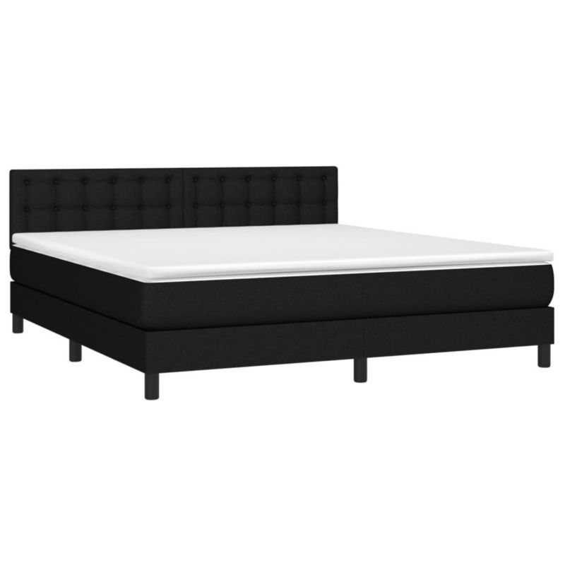 Łóżko kontynentalne WaszeMeble 180x200 cm czarne WM-3133495 1 szt.