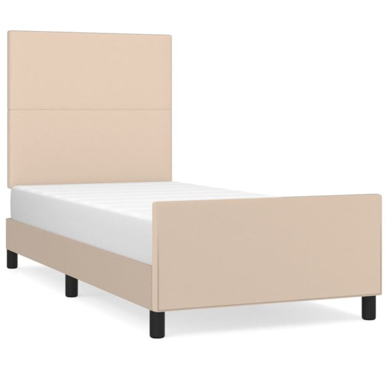 Łóżko tapicerowane WaszeMeble 100x200 cm brązowe WM-3125438 1 szt.