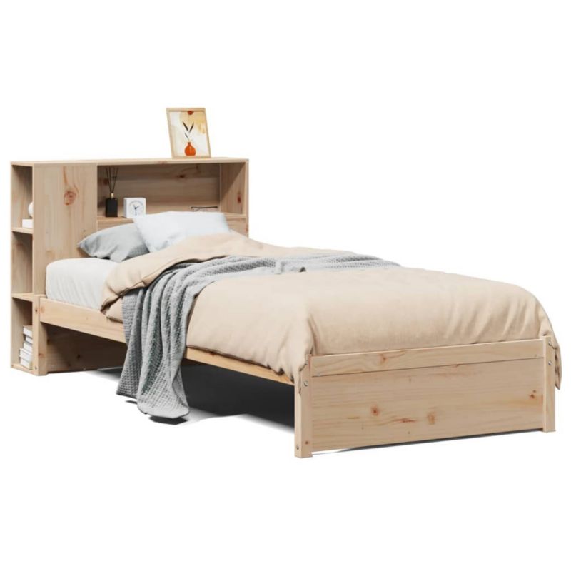 Łóżko drewniane WaszeMeble 100x200 cm brązowe WM-3322375 1 szt.