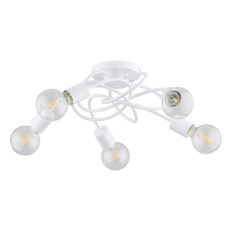 Lampa sufitowa Alfa Maxis biała wym: 20 x 51 x 51 cm 5xE27 x 15W 1 szt.
