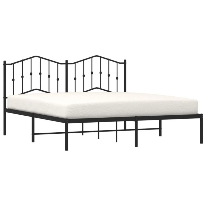 Łóżko metalowe WaszeMeble 183x213 cm czarna WM-373794 1 szt.