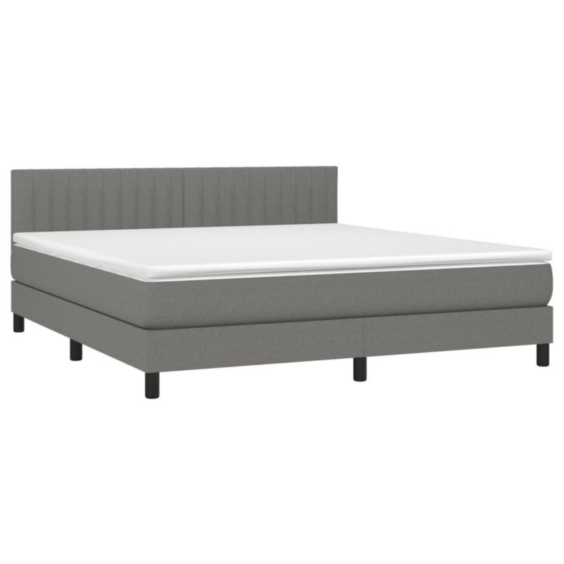 Łóżko kontynentalne WaszeMeble 180x200 cm ciemnoszara WM-3133334 1 szt.