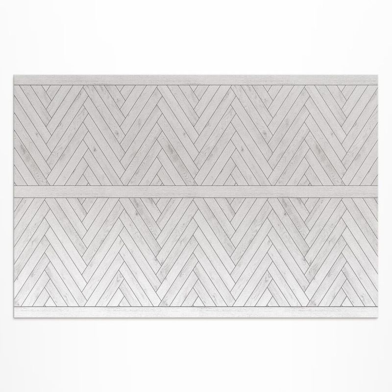 Winylowy Chodnik Zewnętrzny Wallfluent 60x90 cm Deski w jodełkę 1 szt.