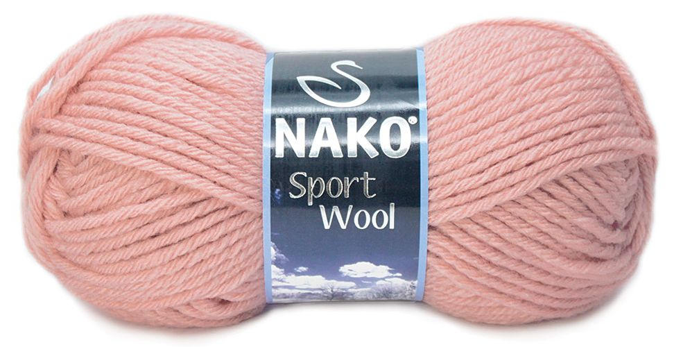 włóczka SPORT WOOL kolor: 2406/ blady róż