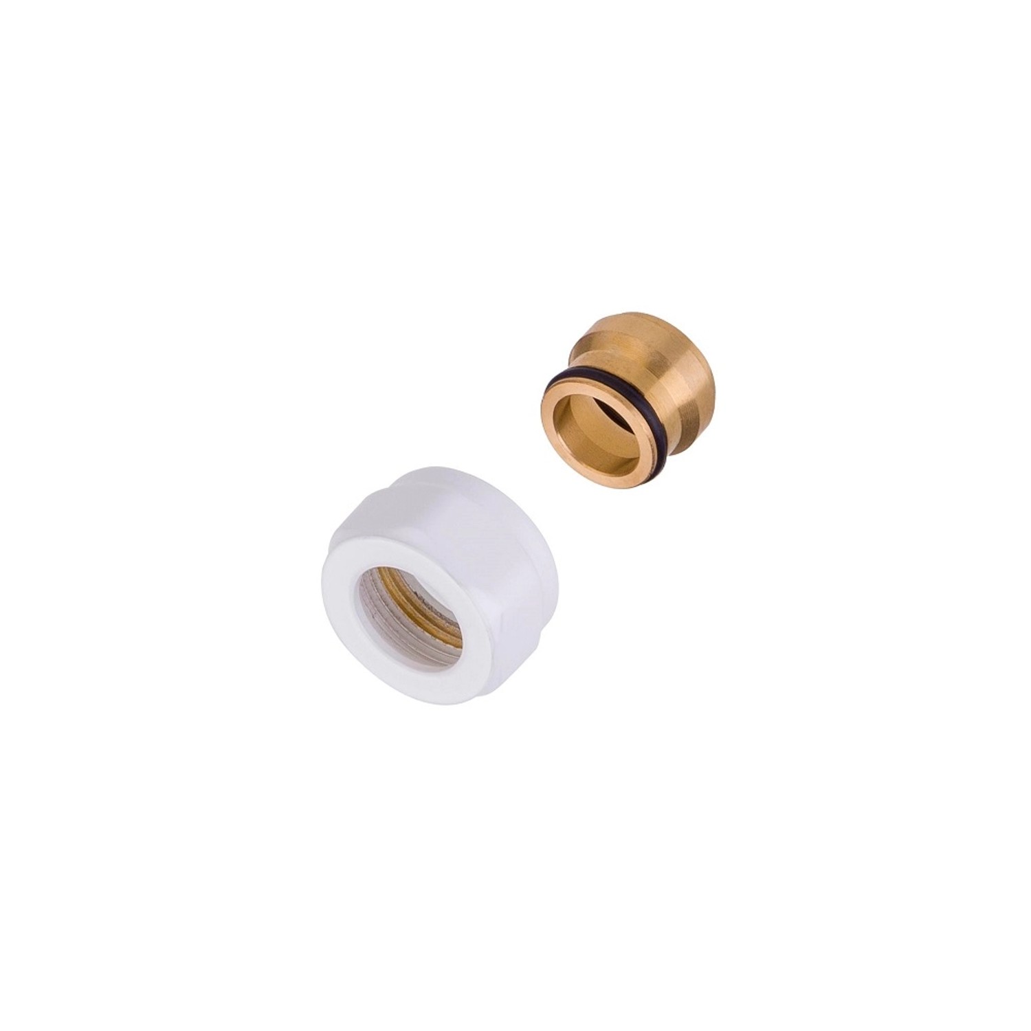Schlösser Złączka miedź 2 sztuki biała M22 x 1,5