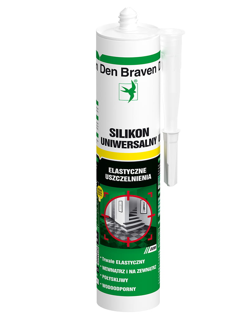 DEN BRAVEN SILIKON UNIWERSALNY 1001 U BIAŁY 280 ML
