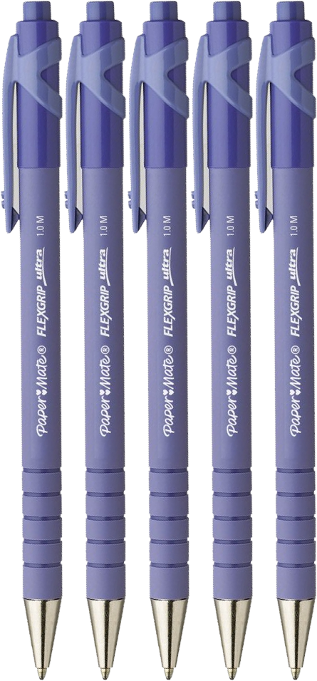 5x Długopis automatyczny Paper Mate, FlexGrip RT, 0.4mm, niebieski