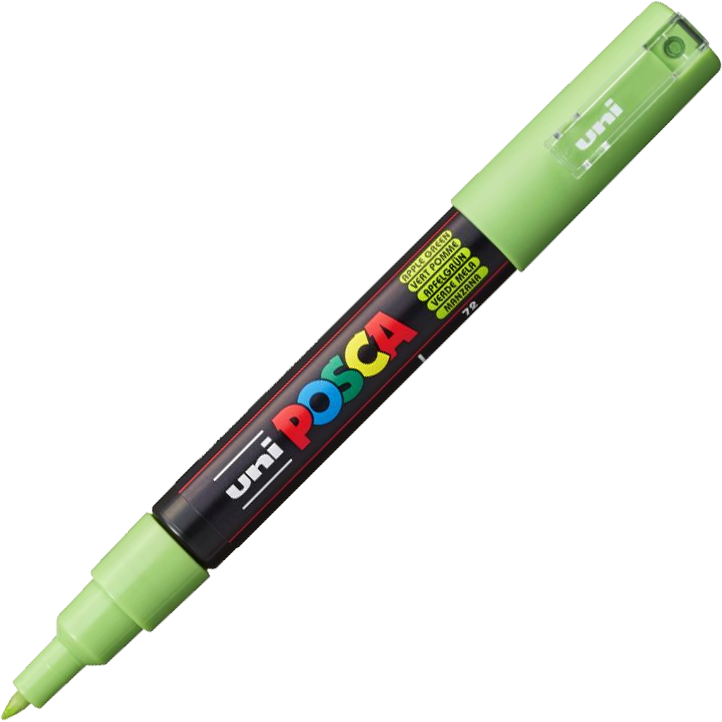Marker Posca PC-1M, z farbą plakatową, okrągła, 0.7mm, zielony pastelowy