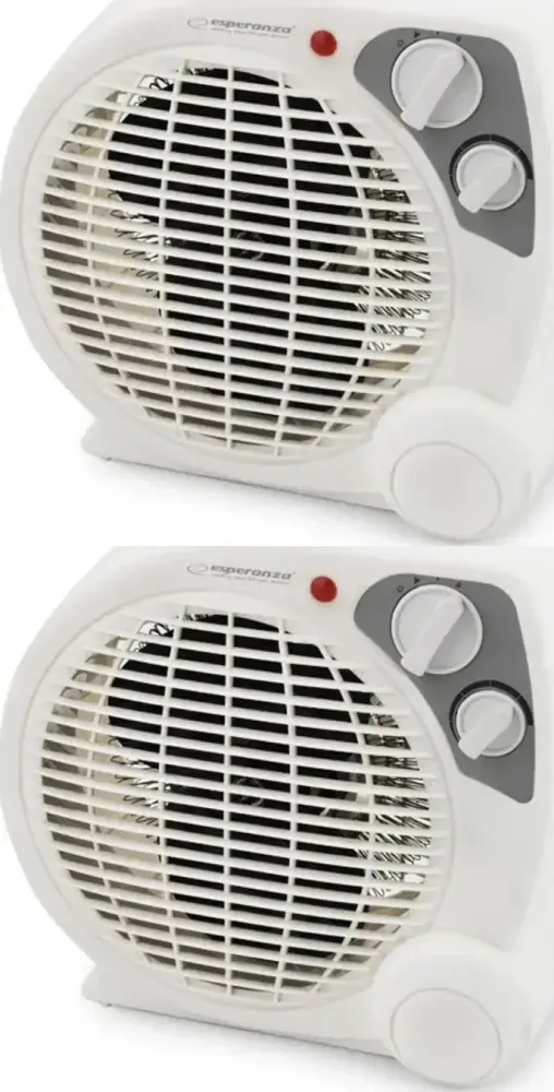 2x Termowentylator Esperanza Mojave EHH002, biały