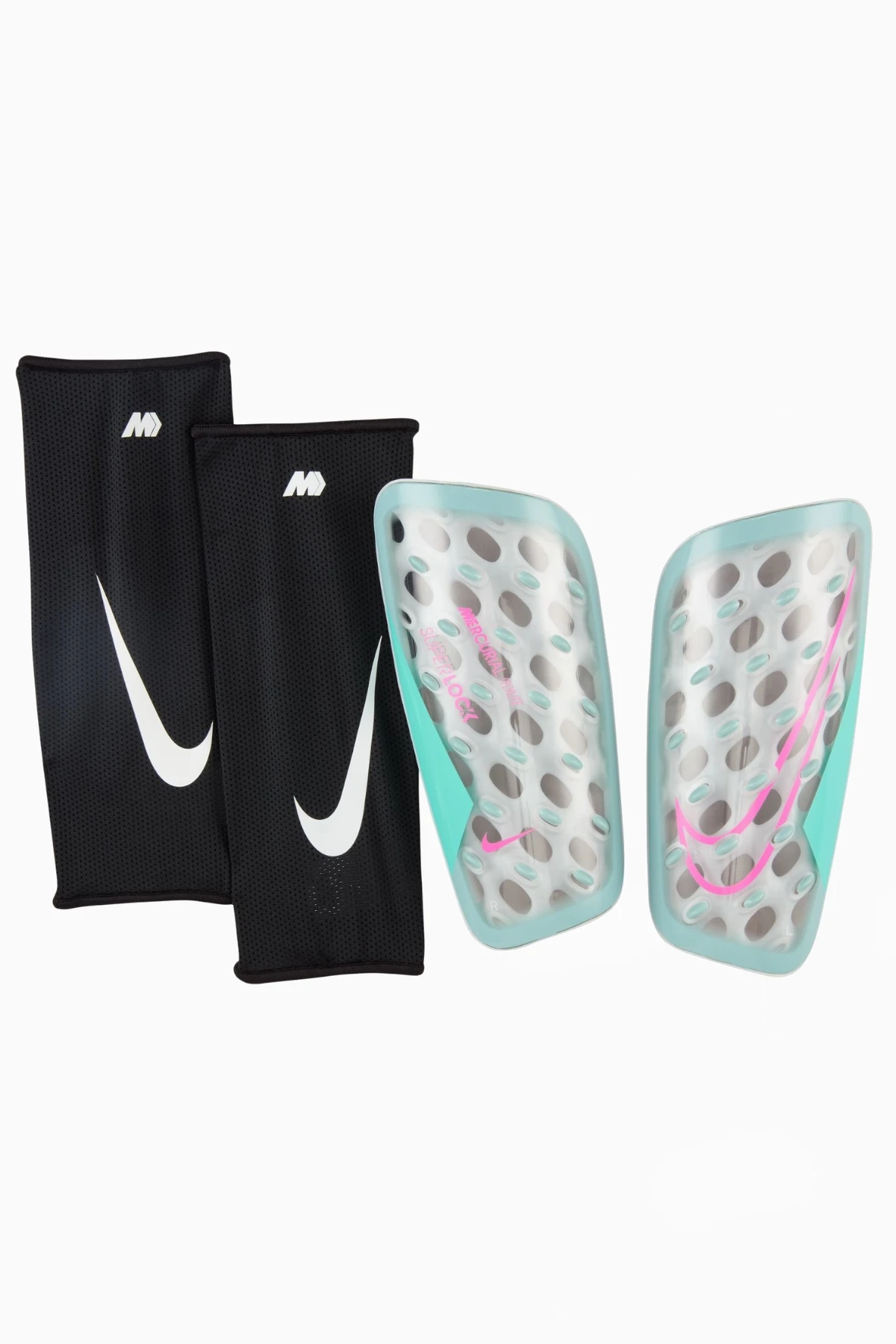 Ochraniacze Nike Mercurial FlyLite SuperLock - Szary