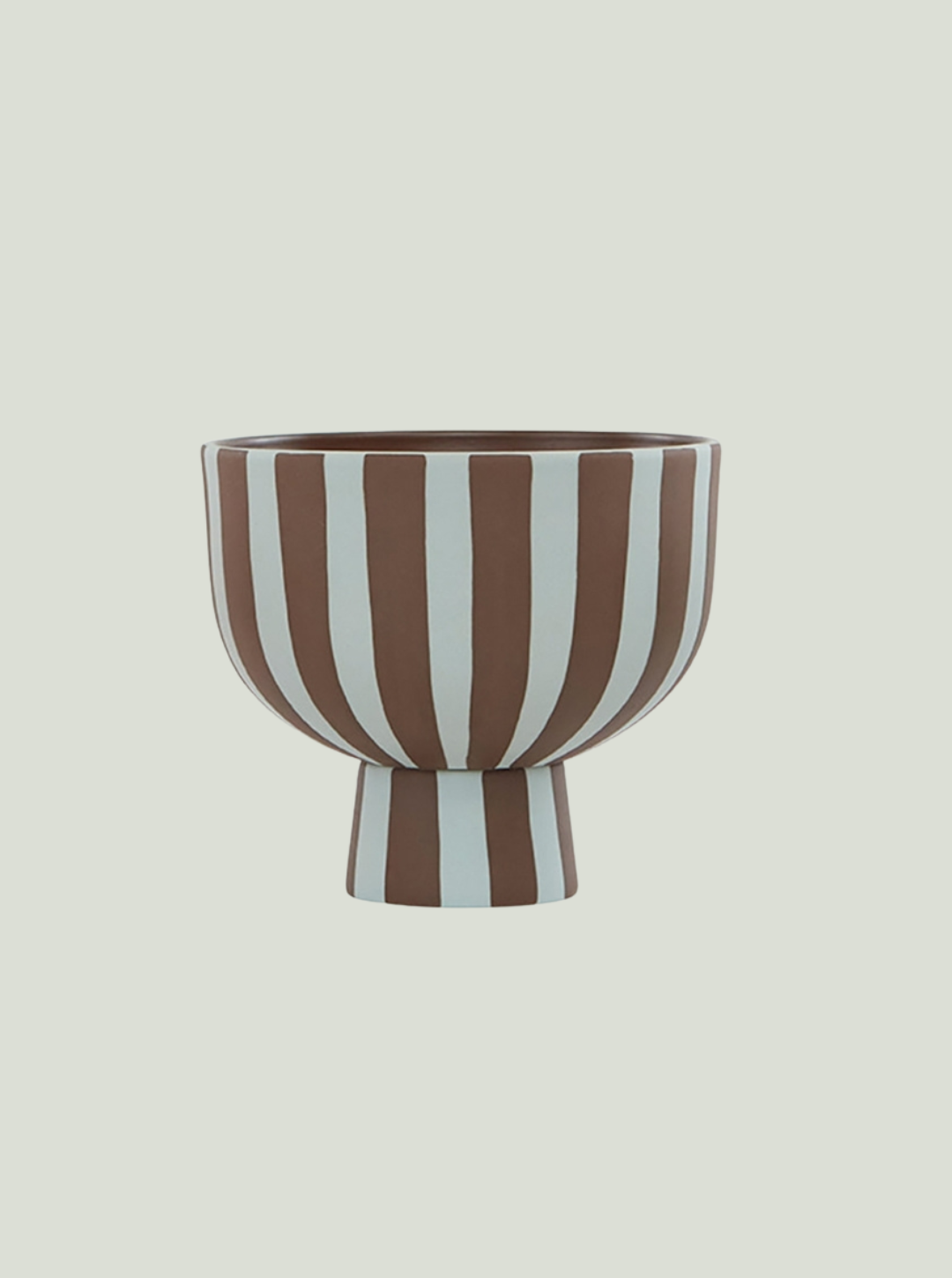 Miska Toppu Bowl Dusty Blue / Choko OYOY