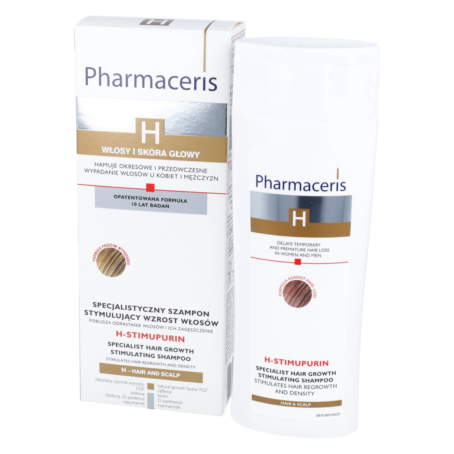 Pharmaceris h-stimupurin - specjalistyczny szampon stymulujący wzrost włosów, 250 ml