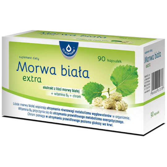 Oleofarm, morwa biała extra, 90 kapsułek