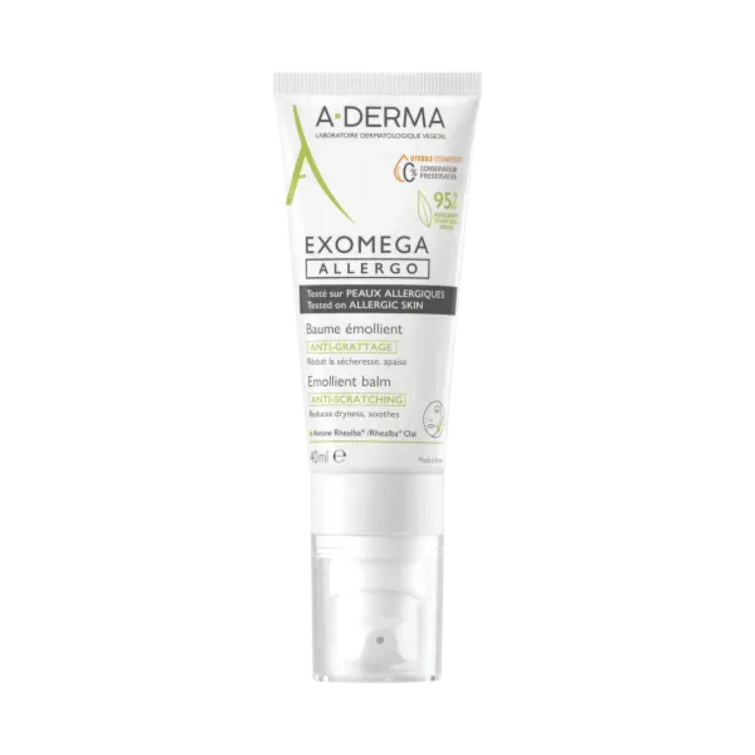 A-derma - exomega allergo, balsam emolient, 40 ml