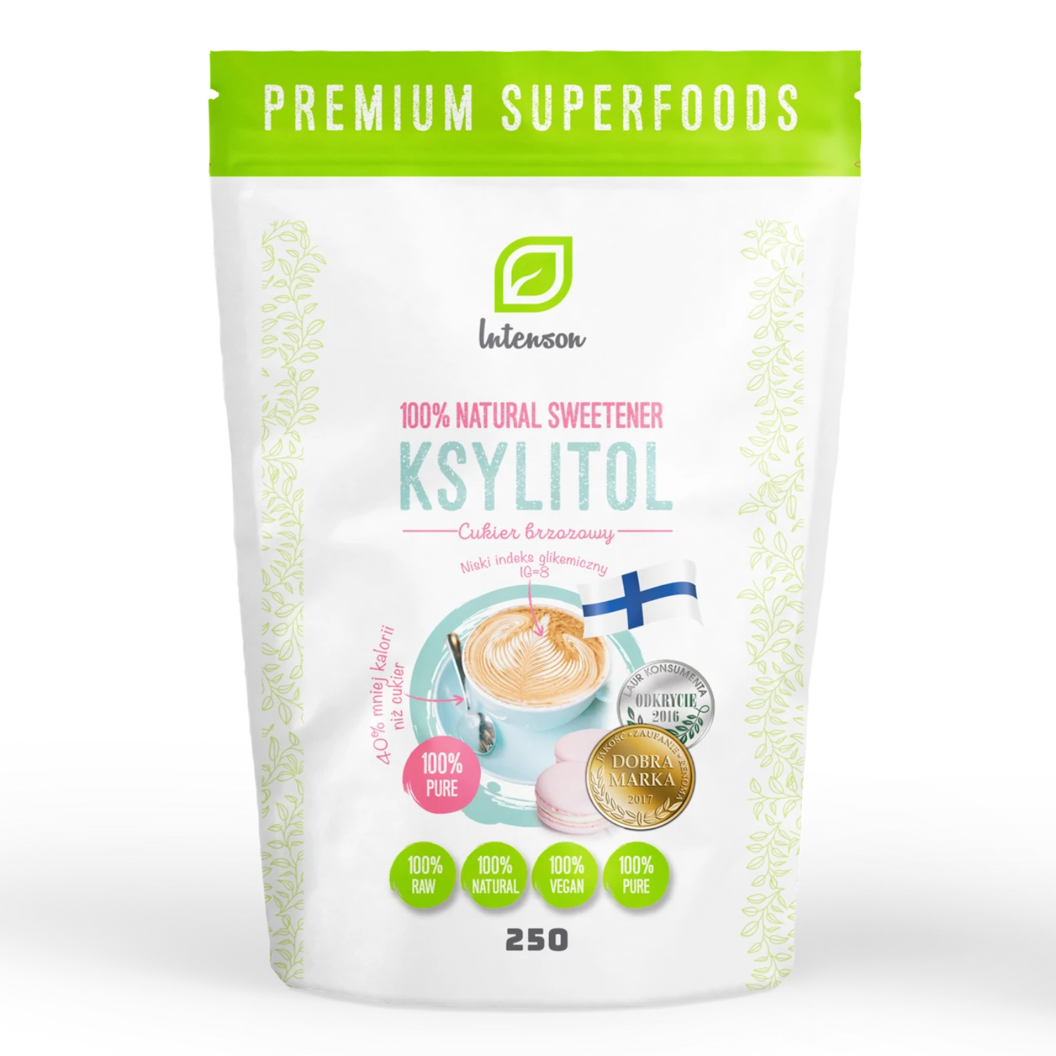 Intenson - ksylitol danisco, cukier brzozowy, 250 g