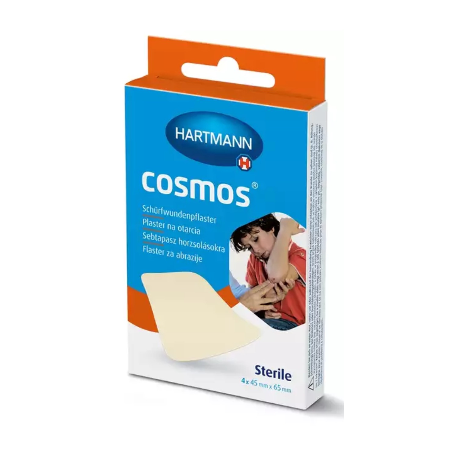 Hartmann - cosmos, plastry na otarcia, 45 mm x 65 mm, 4 sztuk