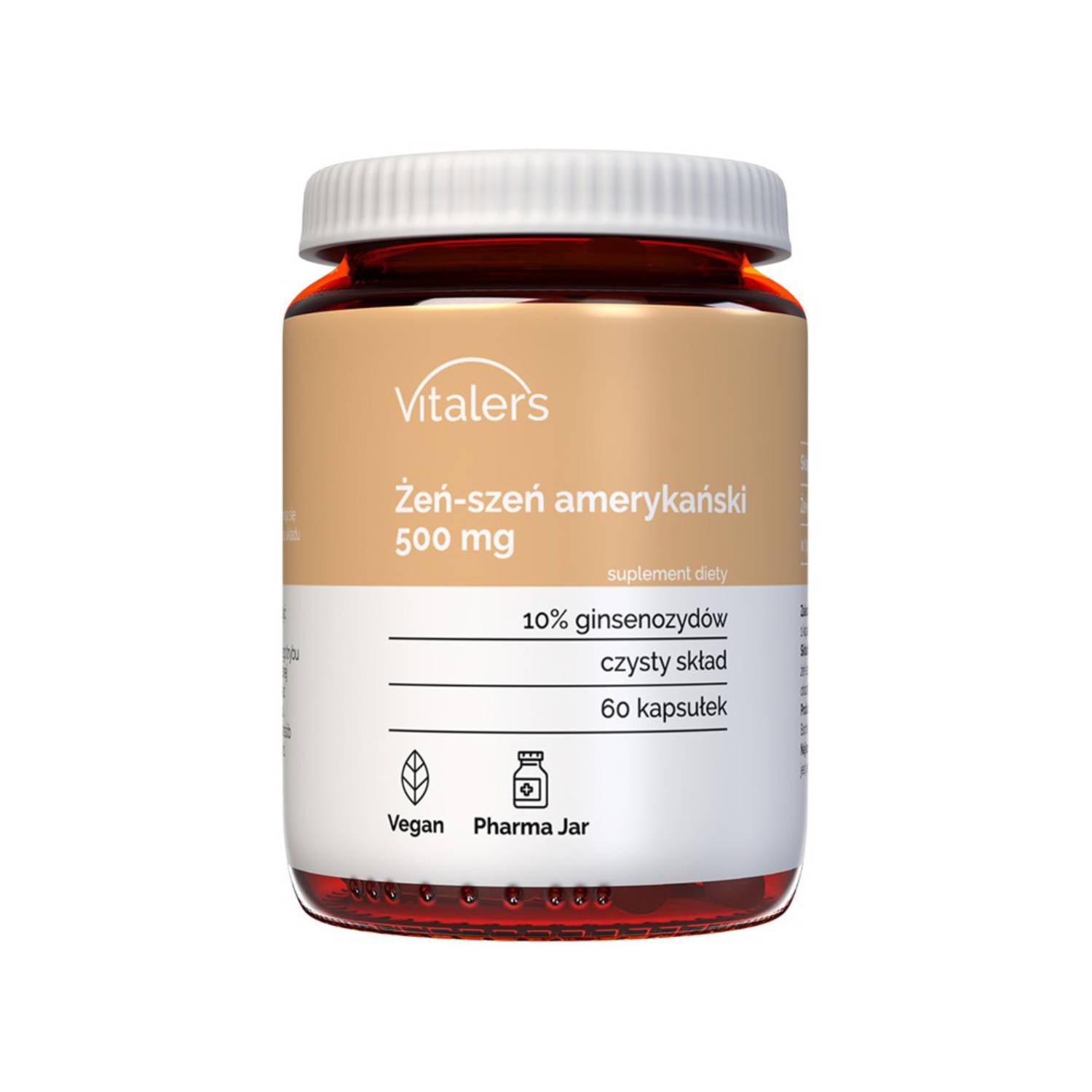 Vitaler's żeń-szeń amerykański 500 mg, 60 kapsułek