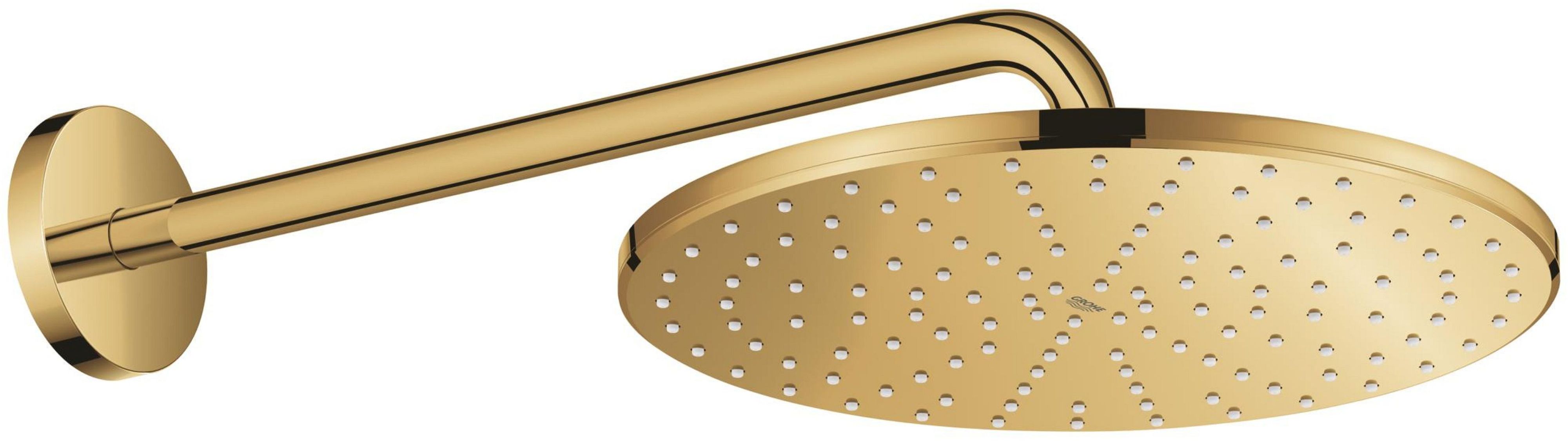 Grohe Rainshower deszczownica z ramieniem 31x31 cm okrągła Cool Sunrise 26558GL0