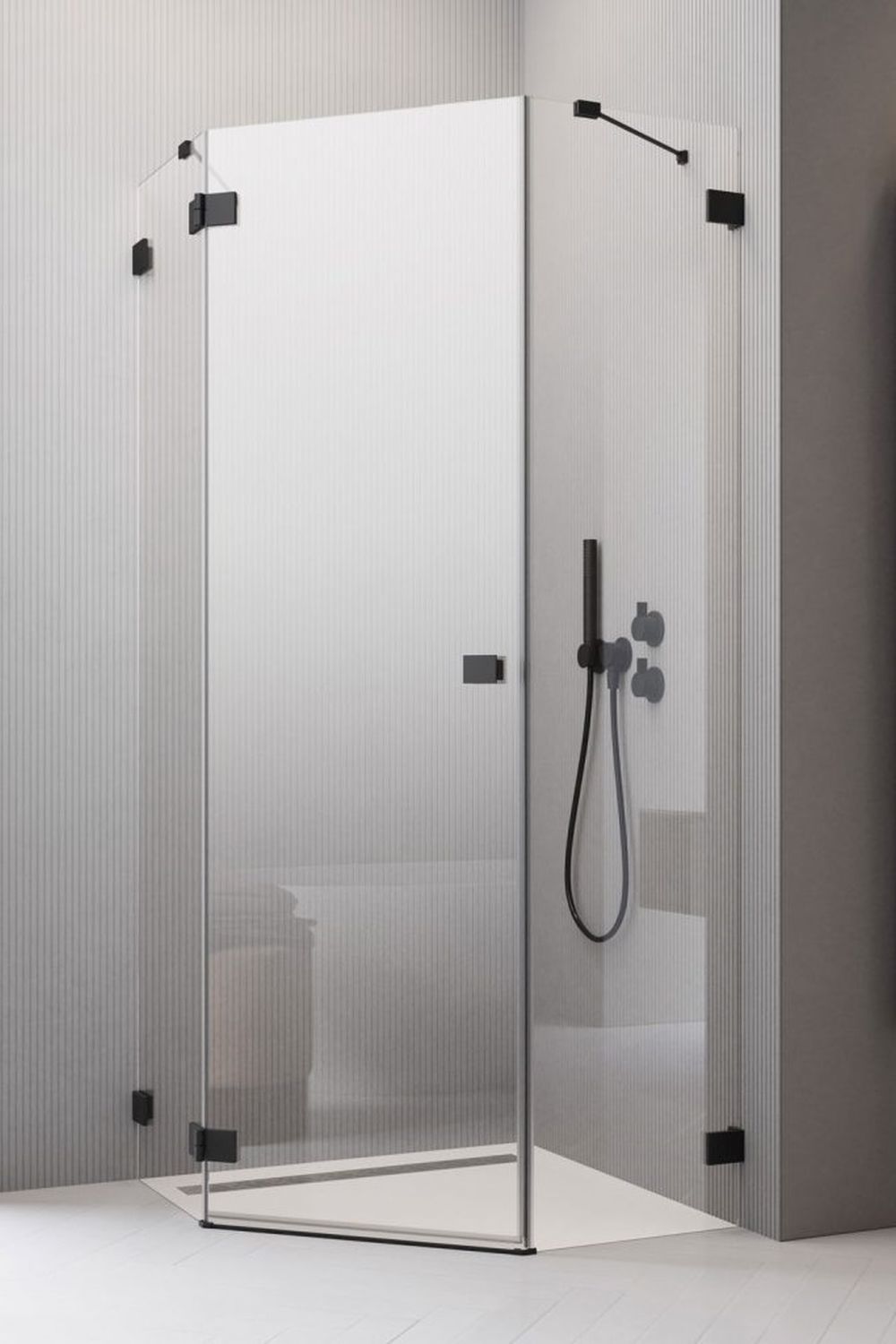 Radaway Essenza Pro PTJ komplet 2 ścianek prysznicowych do kabiny 100x90 cm szkło przezroczyste 10100900-01-01