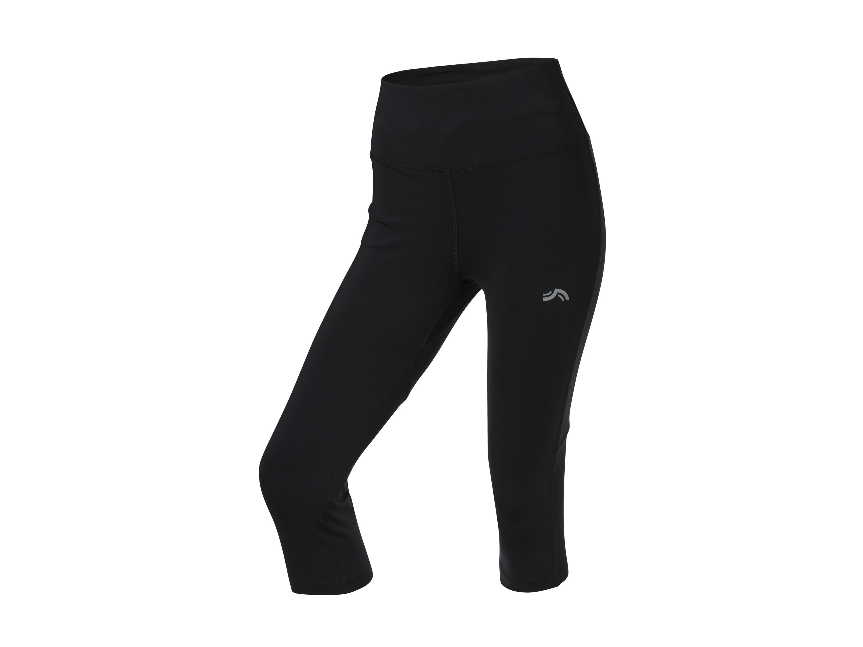 CRIVIT Legginsy capri damskie do biegania (Czarny, L(44/46))