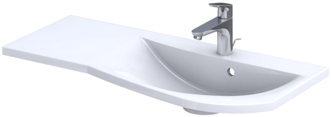 Darmowa Dostawa - Umywalka 91.5x44.5 cm meblowa biała Oristo Opal UMEOP9092P