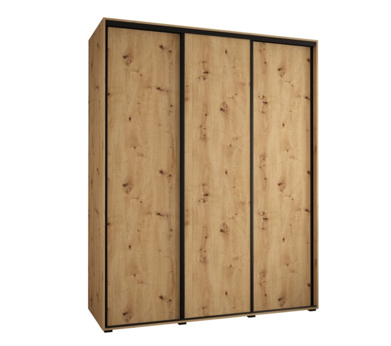 Szafa przesuwna Abiks CANNES 1 190 gł 60 artisan/artisan/czarny 1szt.
