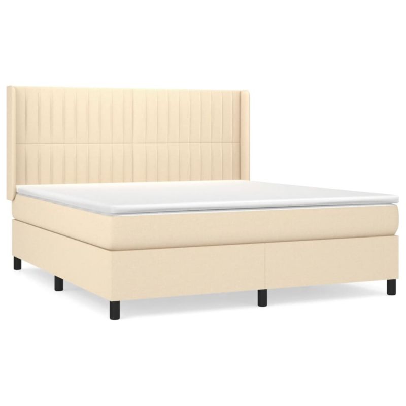 Łóżko kontynentalne WaszeMeble 180x200 cm kremowe WM-3131614 1 szt.