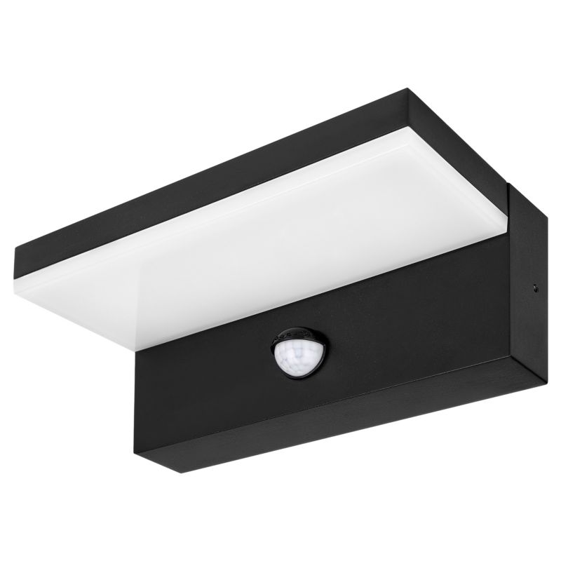 Oprawa architektoniczna MasterLED Hestio LED 9W IP44 4000K czarna z czujnikiem PIR 1 szt.