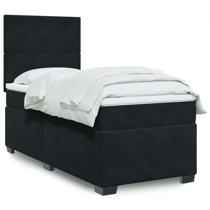 Łóżko kontynentalne WaszeMeble 80x200 cm czarne WM-3290758 1 szt.