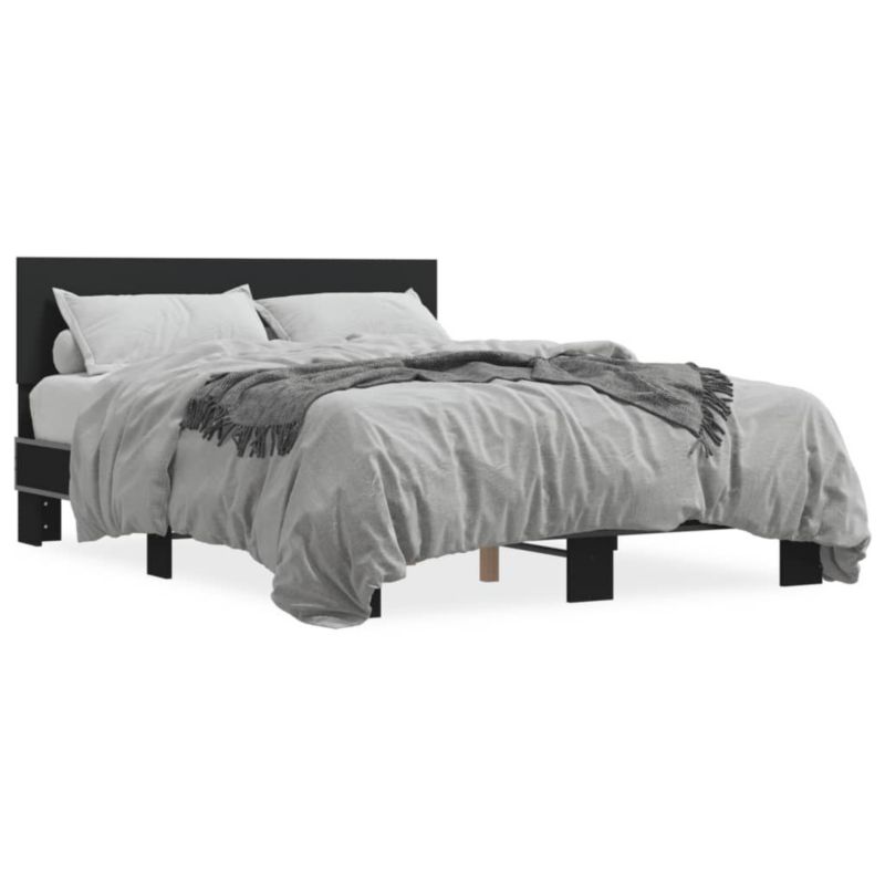 Łóżko metalowe WaszeMeble 135x190 cm czarna WM-3280207 1 szt.