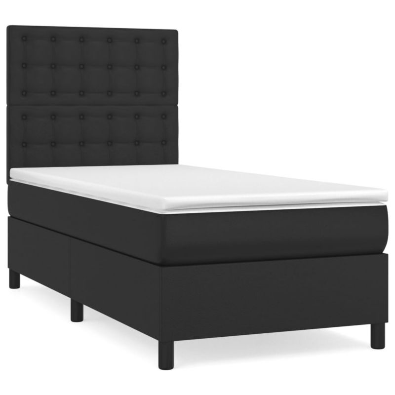 Łóżko kontynentalne WaszeMeble 100x200 cm czarne WM-3142827 1 szt.