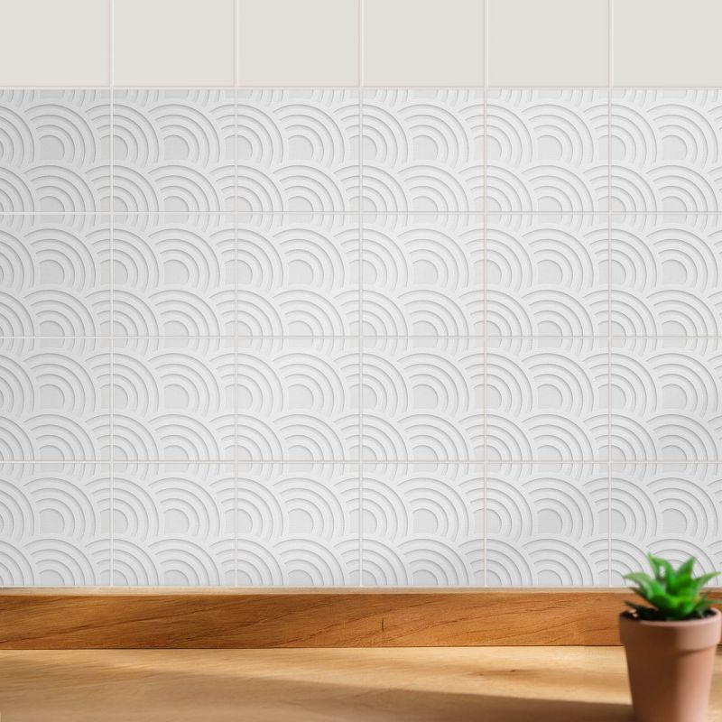 Naklejki na płytki Wallfluent 15x15 cm Modne łuki 3D szybka renowacja 24 szt.