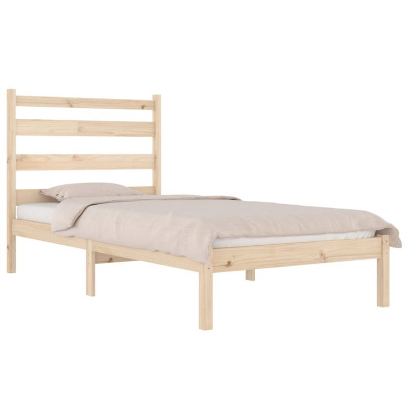 Łóżko drewniane WaszeMeble 90x200 cm brązowe WM-3103633 1 szt.