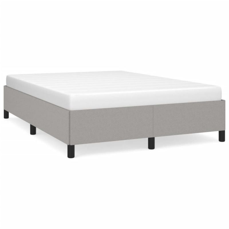 Łóżko tapicerowane WaszeMeble 140x190 cm jasnoszara WM-347058 1 szt.