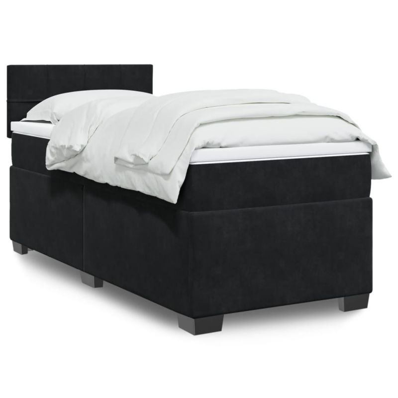 Łóżko kontynentalne WaszeMeble 80x200 cm czarne WM-3286164 1 szt.
