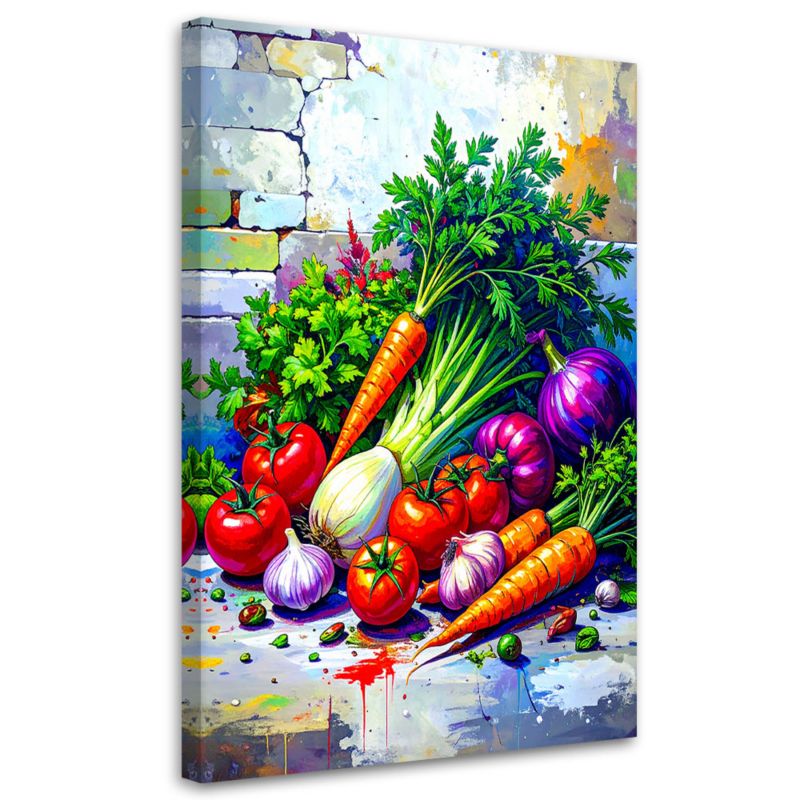Obraz do kuchni jadalni Feeby Warzywa Martwa Natura 60x90cm 1szt