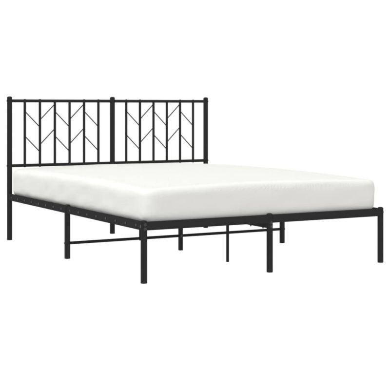 Łóżko metalowe WaszeMeble 140x200 cm czarna WM-374438 1 szt.