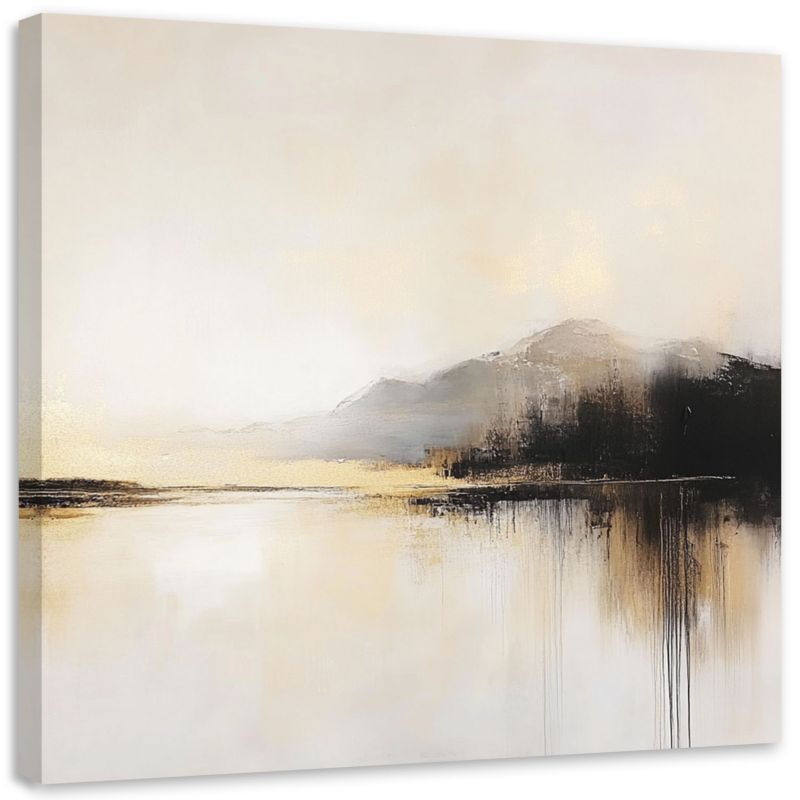 Obraz na płótnie Feeby Abstrakcja w beżu 40x40cm 1szt