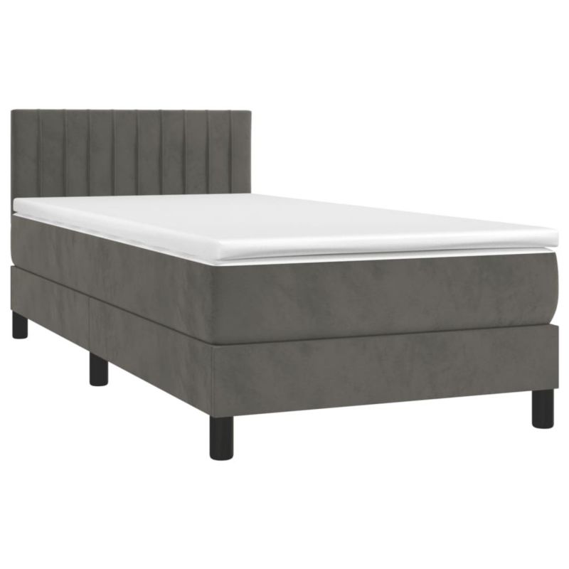 Łóżko kontynentalne WaszeMeble 80x200 cm szary WM-3134490 1 szt.