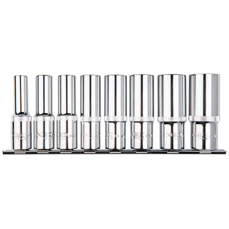 Nasadki Spline NEO TOOLS 1/2", długie, zestaw 8 szt. 1 kpl